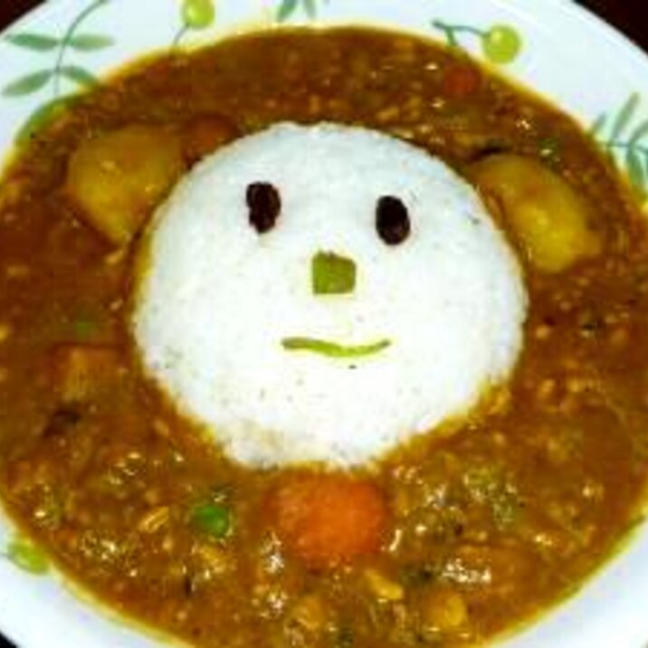 ポトフの残りでカレーライス